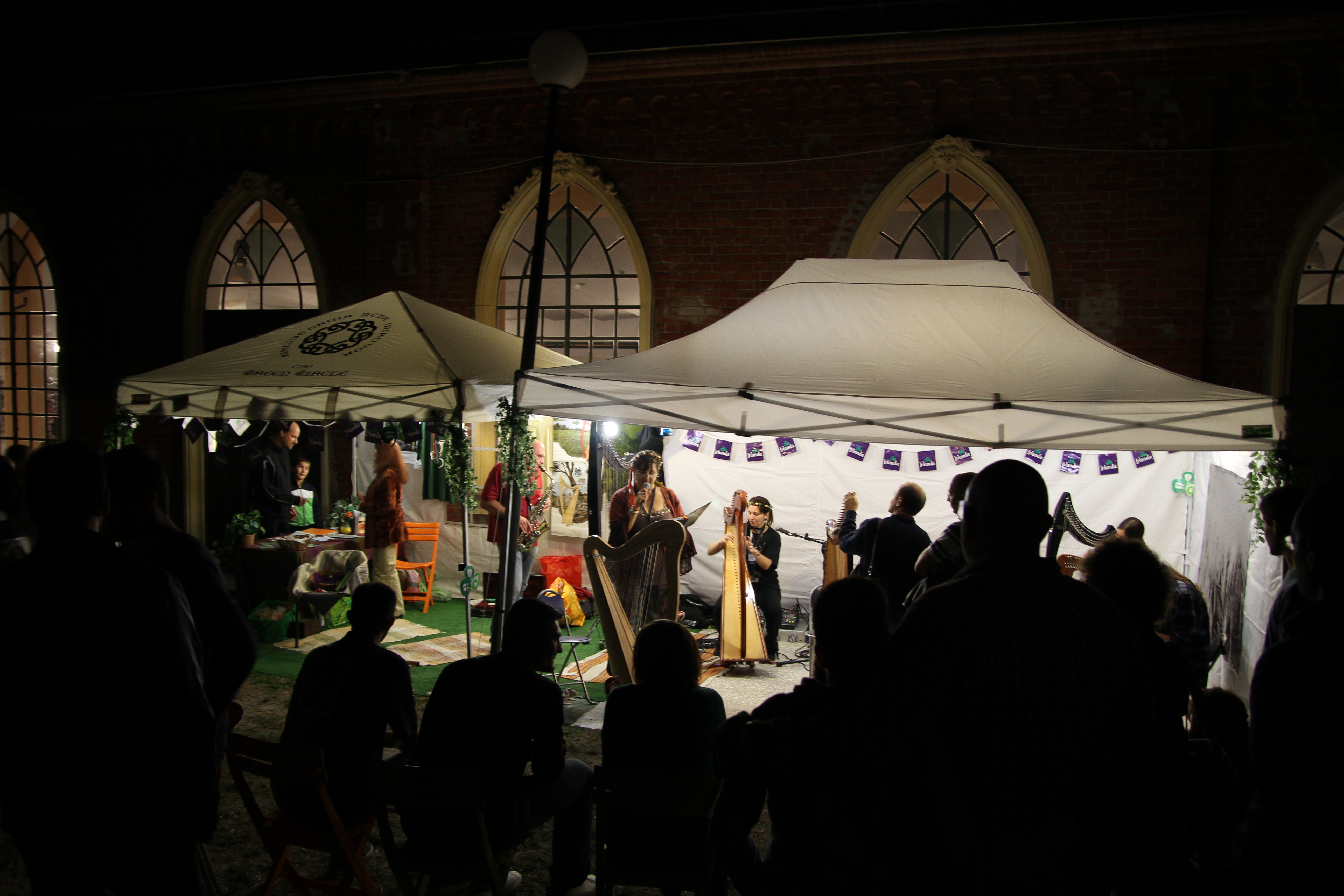 Gazebo Musicale in notturna